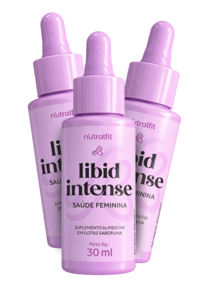 Kit com três frascos de Libid Intense